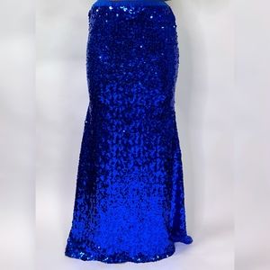 Blue squin skirt 💙